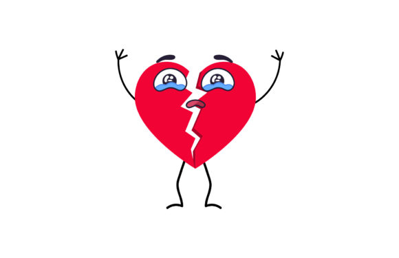 Download Valentine Broken Heart Love Illustration - Heart love Collection