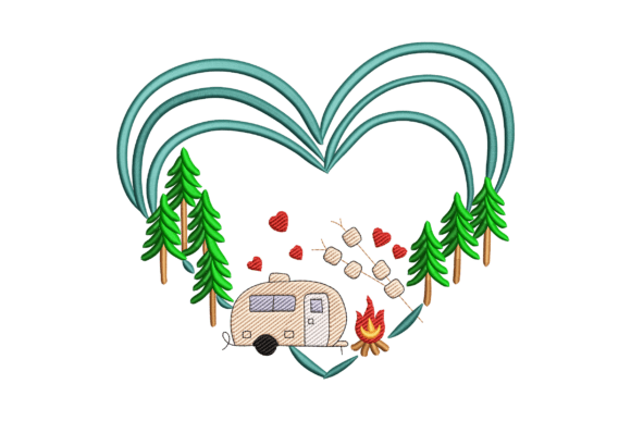 Download Camping Heart Love - Heart love Collection