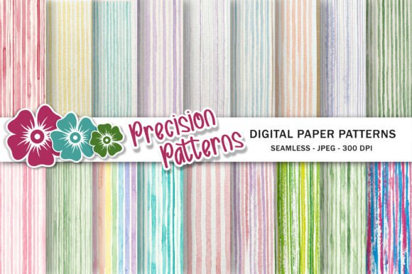 Download Watercolor Stripes Background Bundle - Watercolor Collection