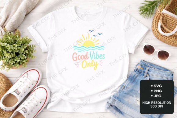 Download Good Vibes Only Summer SVG TShirt Design - Tshirt Collection