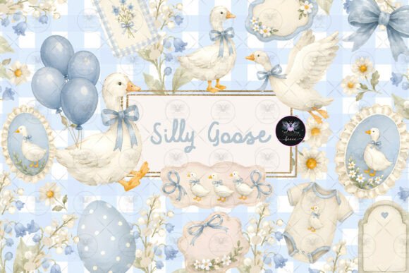 Download Silly Goose Watercolor Clipart - Watercolor Collection
