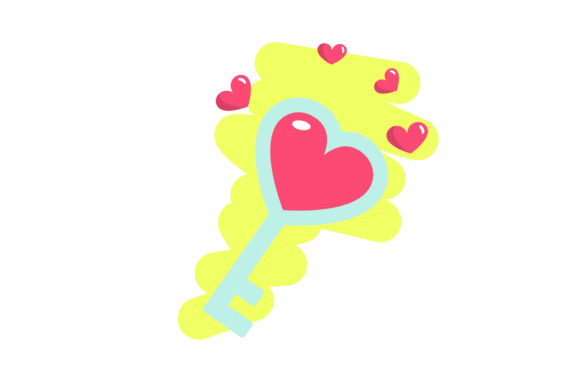 Download Valentine Key Heart Love Illustration - Heart love Collection