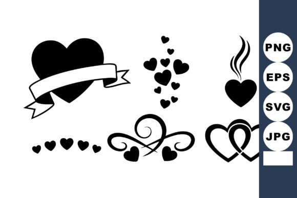 Download Heart Love Symbols Vector Set - Heart love Collection
