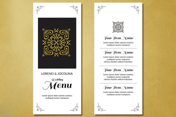Download Printable Wedding Menu Card Template - Wedding Collection