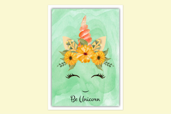 Download Watercolor Unicorn Floral Cute Pony - Watercolor Collection