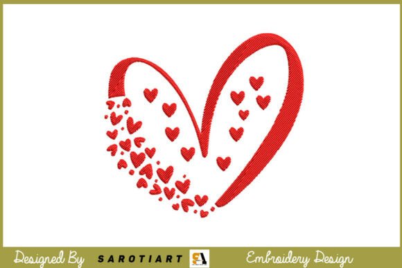 Download Embroidery Heart Love Valentine Design - Heart love Collection