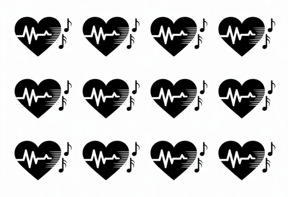 Download Heartbeat Music Notes SVG Heart Love - Heart love Collection