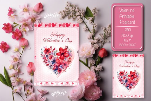 Download Printable Valentine Card Watercolor - Watercolor Collection