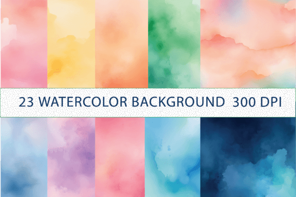 Download Dreamy Watercolor Background Bundle - Watercolor Collection