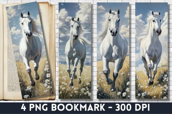 Download Watercolor Horse Bookmarks Printable Png - Watercolor Collection