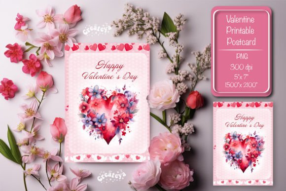 Download Printable Valentine Card Watercolor - Watercolor Collection