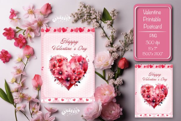 Download Printable Valentine Card Watercolor - Watercolor Collection