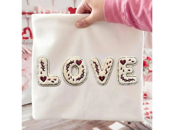 Download LOVE Gothic Faux Yarn Valentine Tshirt Png - Tshirt Collection