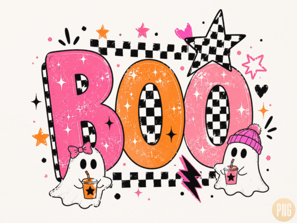 Download Boo Cute Halloween Ghost PNG, Retro PNG - Retro png Collection