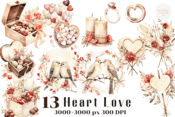Download Watercolor Heart Love Clipart - Watercolor Collection